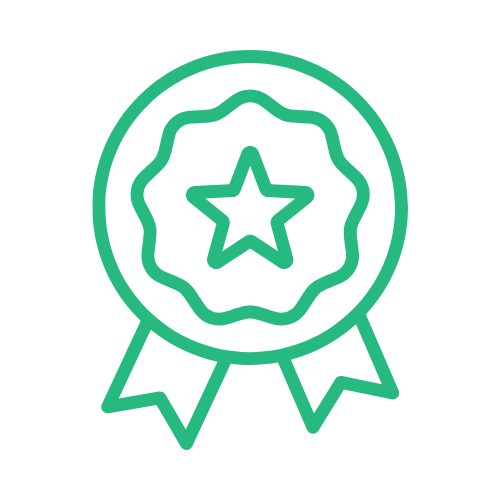 Logo badge icoon online Programma Liefde kan je Leren groen